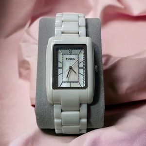 Fossil White Ceramic Watch CE 1026